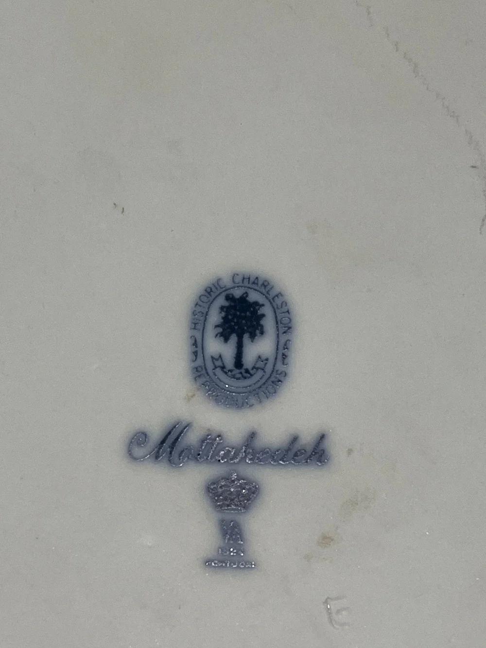 Mottahedeh Historic Charleston Blue Canton tea tile trivet
